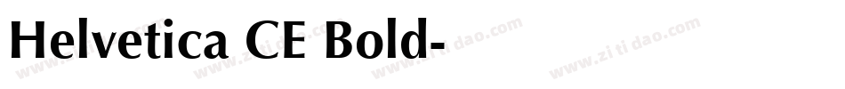 Helvetica CE Bold字体转换